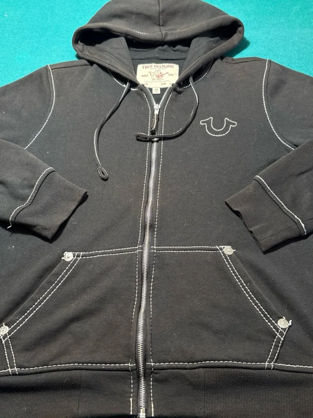 True Religion black hooded